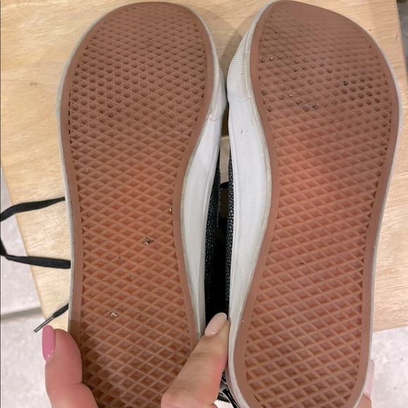 Vans High Top SK8 Metallic Black Silver Pebble Sneakers Unisex M 7.5 W 9 - Picture 3 of 16